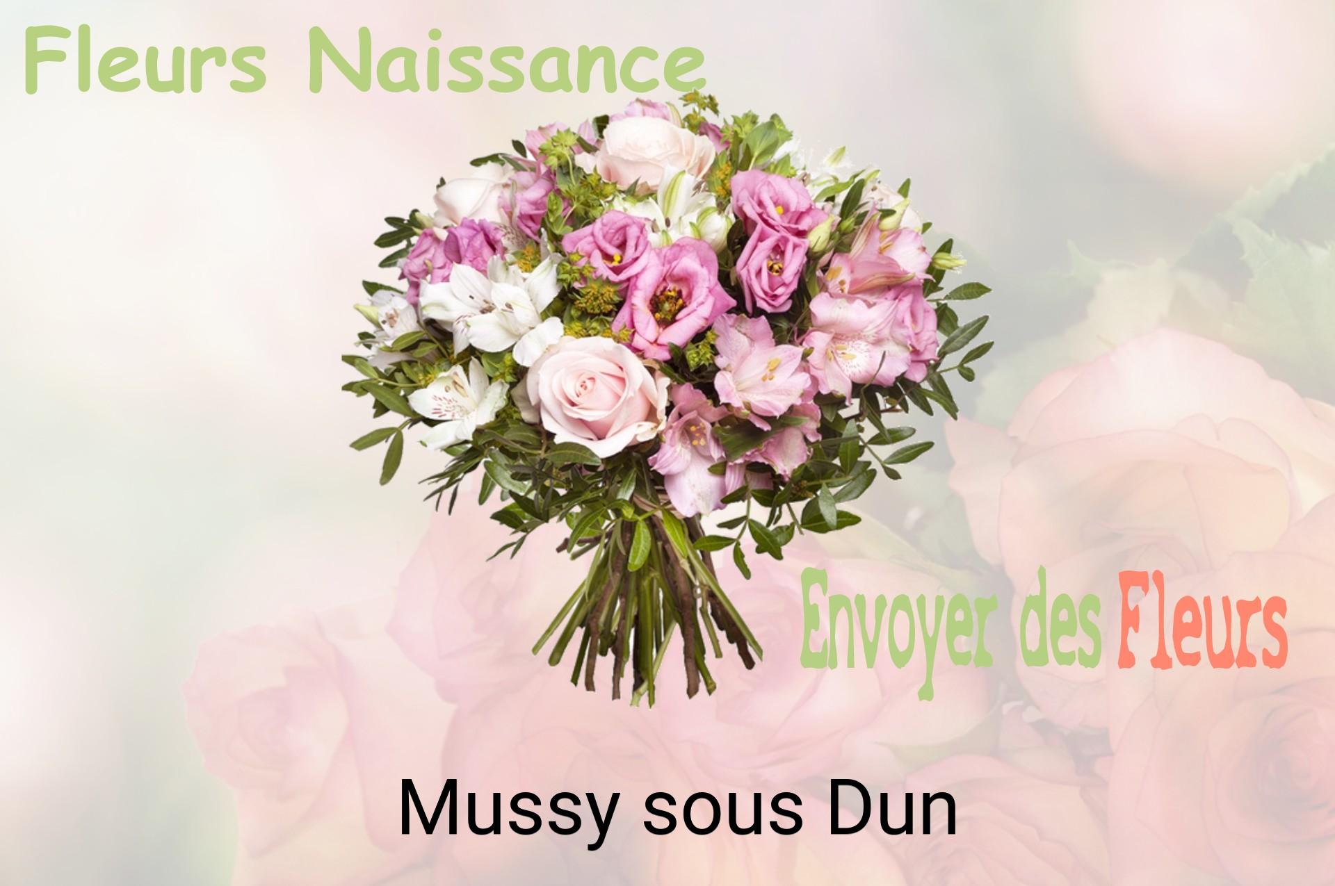 Bouquet de fleurs de naissance livré à Mussy-sous-Dun